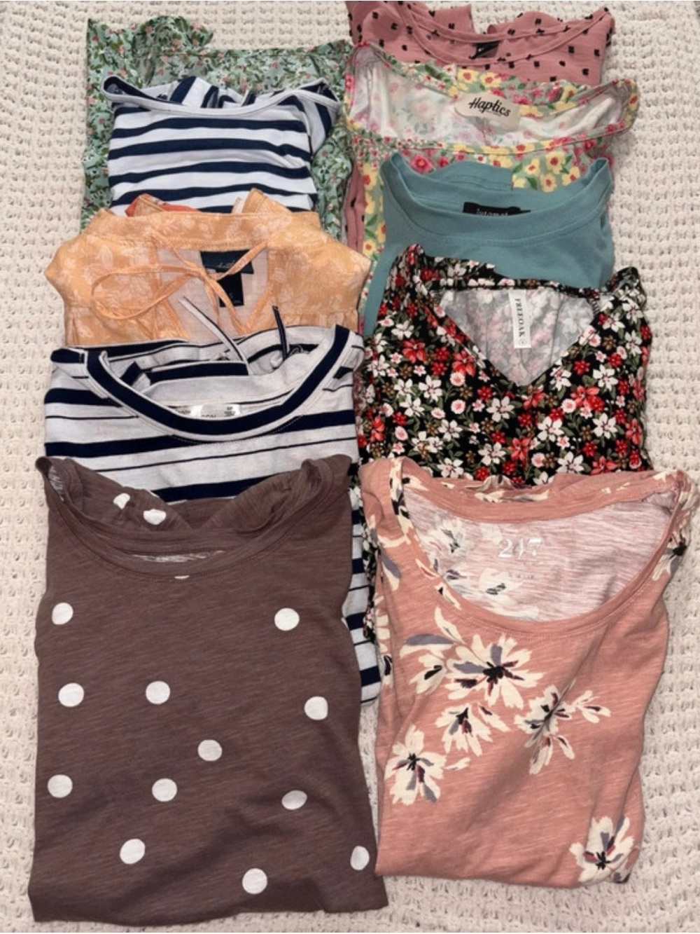 Mixed Women’s Tops Assorted Colors - & Various Brands Bundle of 10